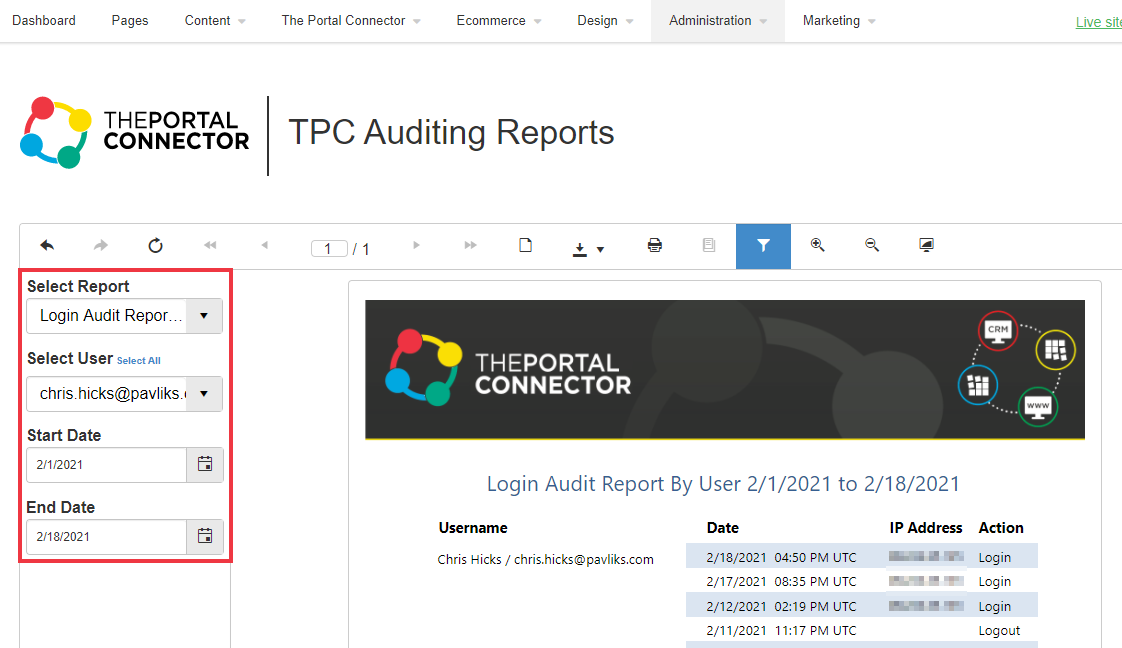 Auditing_Reports-2 Auditing Report Options