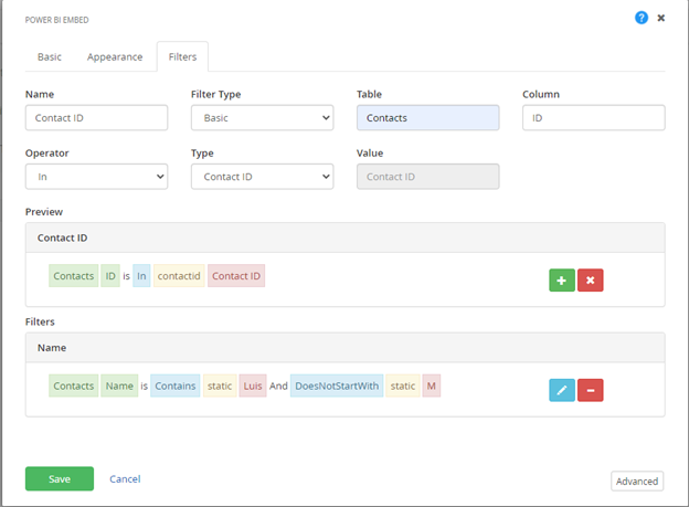 Filter Example Filter Example