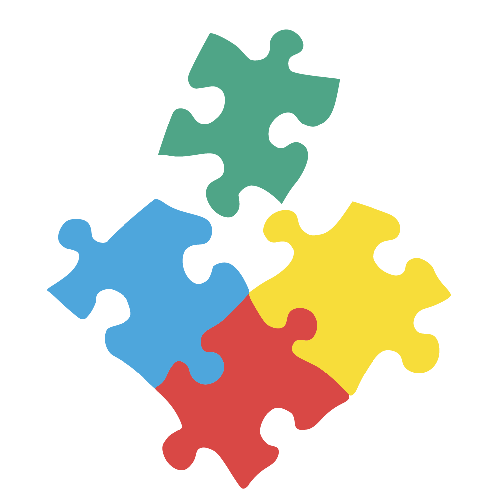 Puzzle one piece missing rounded TPC colors