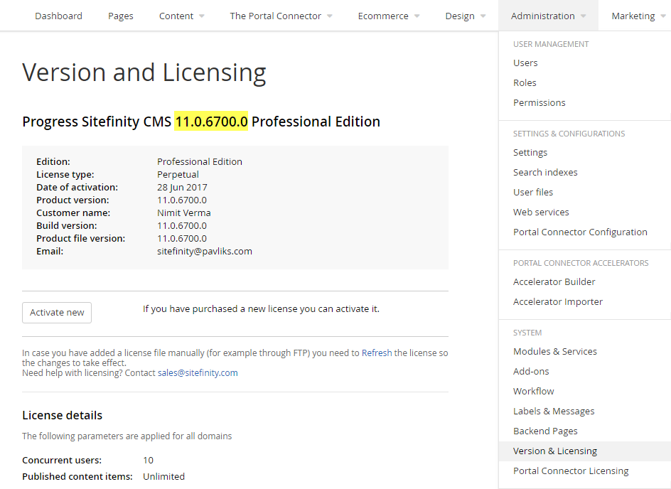 TPC 5.0 Licensing Page