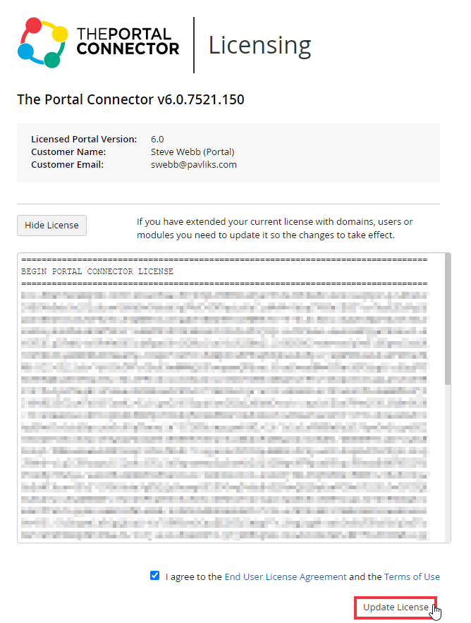 Update TPC License Key Update TPC License Key