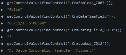 getControlValue Example getControlValue Example