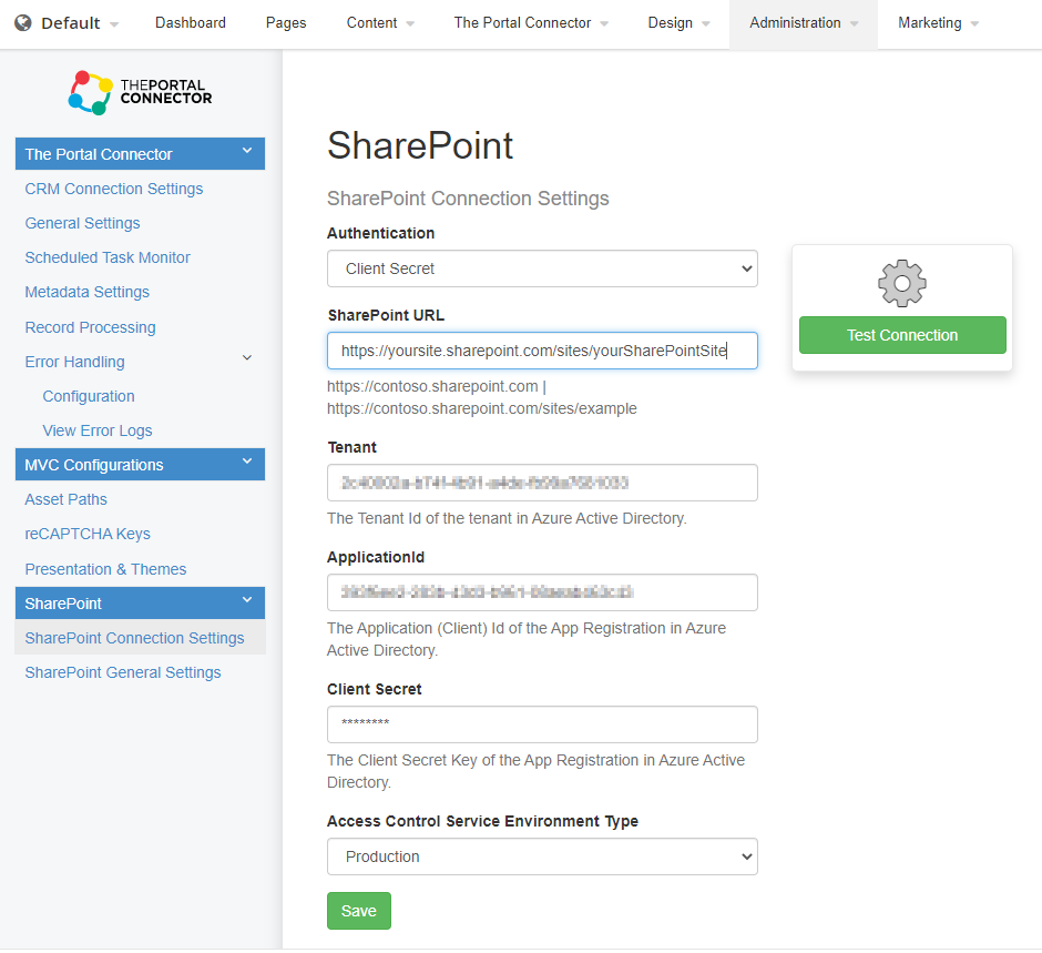 Sharepoint_CS_Connection