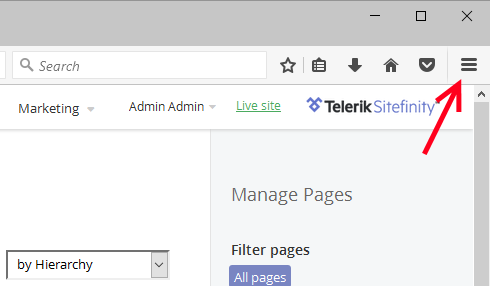 Clear Cache - Firefox - 1