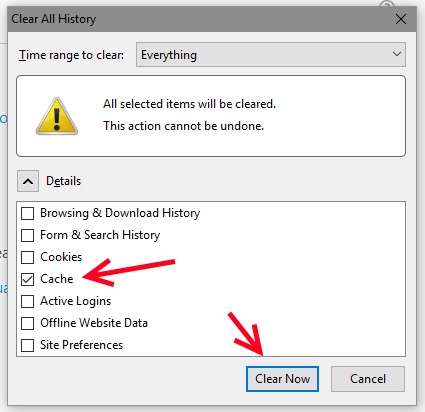 Clear Cache - Firefox - 5